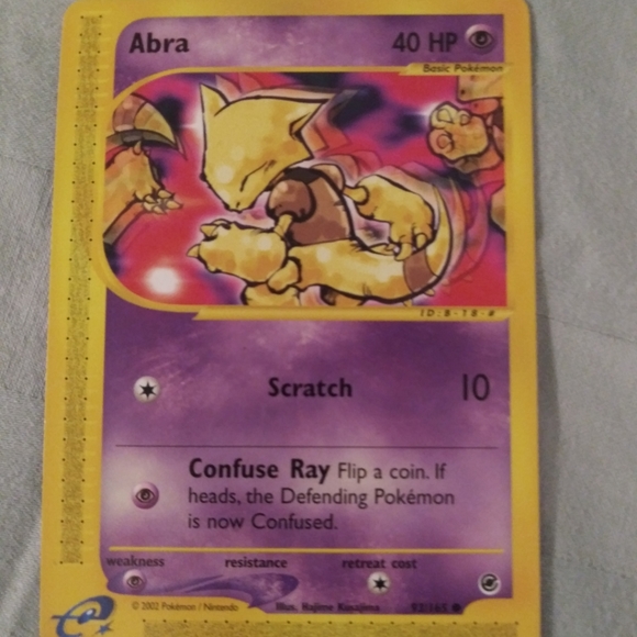 Pokemon Cards Abra, Abra, Sabrina's Abra, Dark Alakazam & Kadabra - Picture 8 of 8
